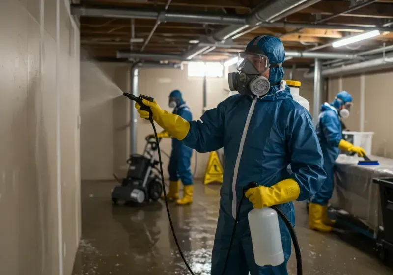 Basement Sanitization and Antimicrobial Treatment process in Buffalo, IA